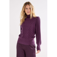 Tramontana Jumper Puff Aubergine Noir